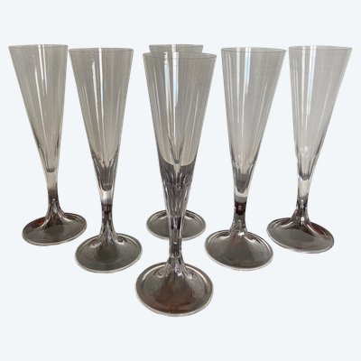 Lalique champagne flutes