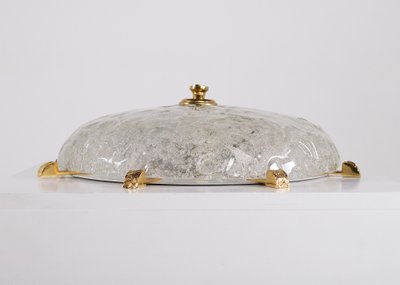 Murano and Gilded Brass Ceiling Light