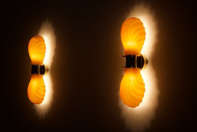 Pair of Italian “Shell” Wall Lights