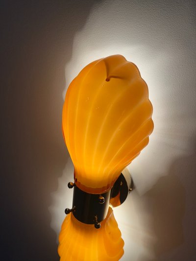 Pair of Italian “Shell” Wall Lights