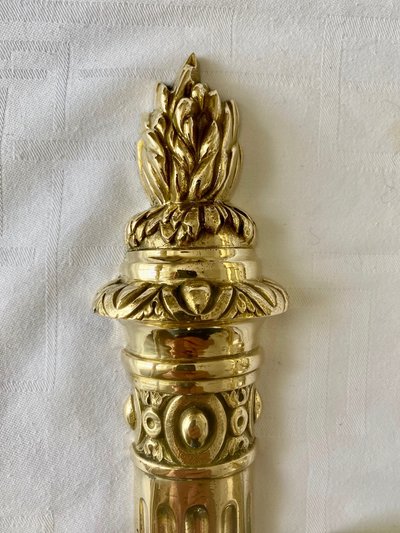 Paire d'appliques en bronze doré