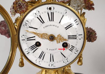Louis XV Buffalo Clock Gilt Bronze Lacquered Wood Chinese Candelabra 18th Century
