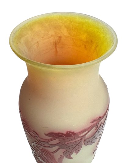 Emile Gallé Vase ” Cœurs de Marie”