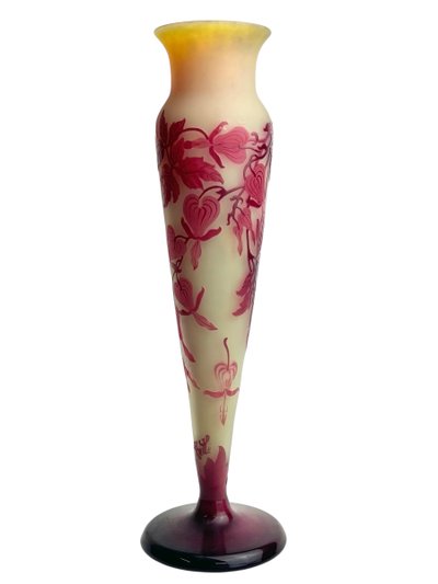 Emile Gallé Vase ” Cœurs de Marie”