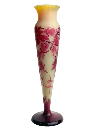 Emile Gallé Vase ” Cœurs de Marie”