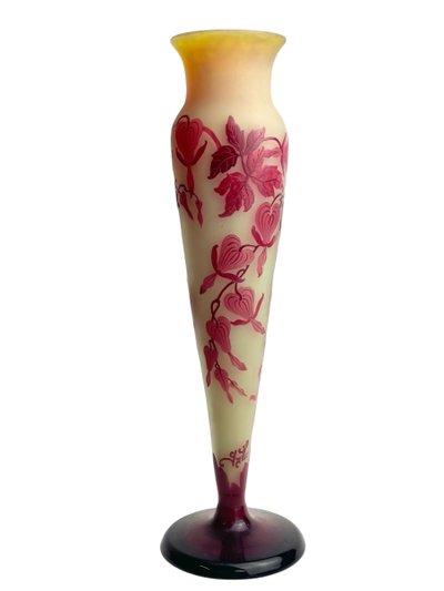 Emile Gallé Vase ” Cœurs de Marie”