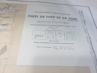 Carta nautica "Coste meridionali dell'Irlanda"