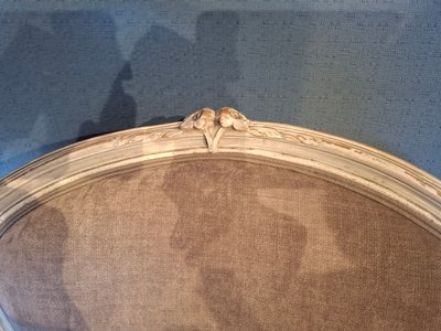 Coppia di poltrone cabriolet in stile Luigi XV in legno rimodellato, della fine del XIX secolo.