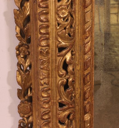 18th Century Italian Mirror In Gilded Wood