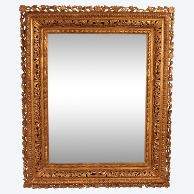 18th Century Italian Mirror In Gilded Wood