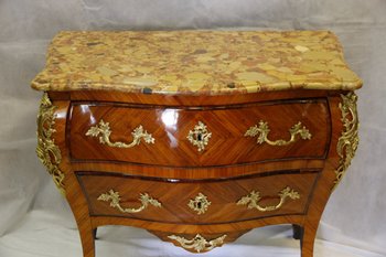 Commode Marquetée, XVIIIe Siècle (fin Régence)