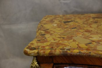 Commode Marquetée, XVIIIe Siècle (fin Régence)