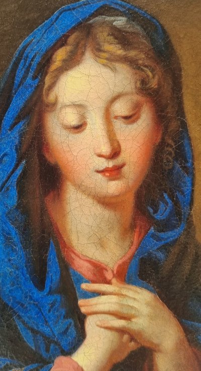 Ecole française du XVIIe siècle (D'après Charles DE LA FOSSE) - Vierge d e l'Annonciation