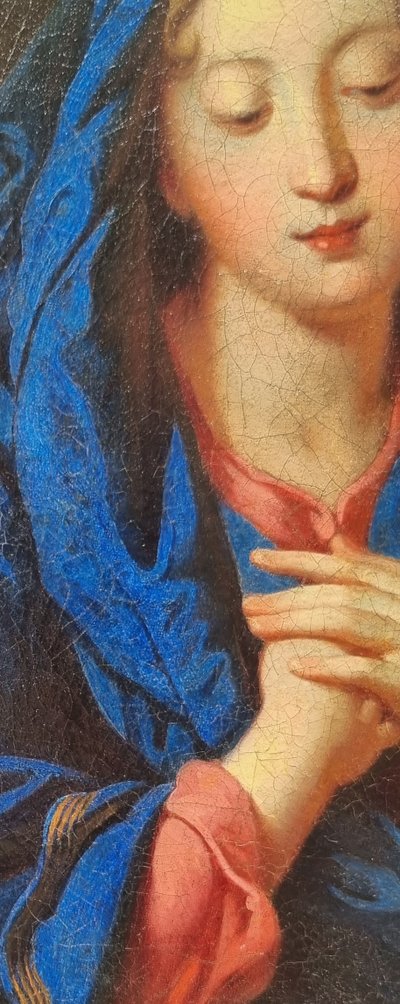 Ecole française du XVIIe siècle (D'après Charles DE LA FOSSE) - Vierge d e l'Annonciation