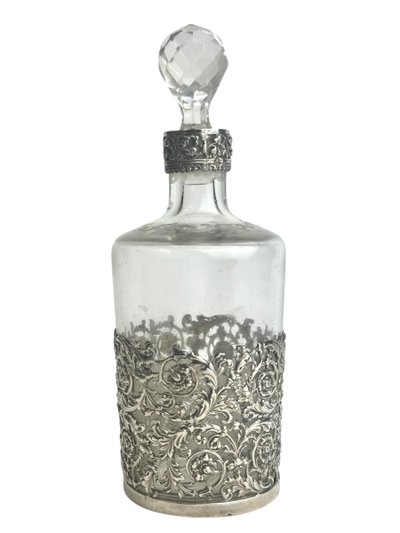 Crystal Perfume Bottle - Veyrat Goldsmith Hallmark