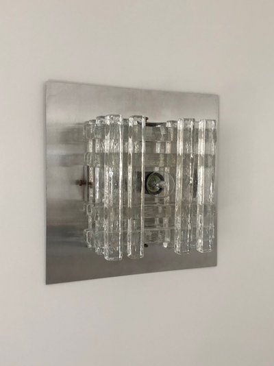 Applique en verre de Murano de Albano Poli pour Poliarte, Italie années 70