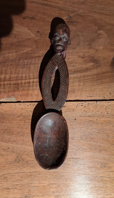 Trois anciennes cuillers de Côte d'Ivoire
