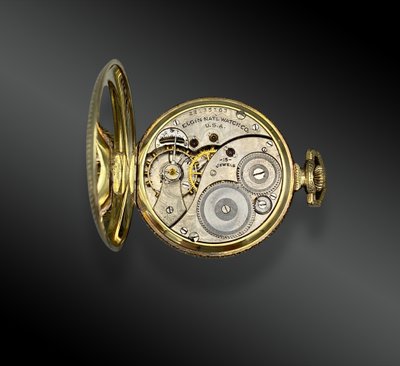 ELGIN, montre de poche maçonnique. Etats-Unis XXème siècle