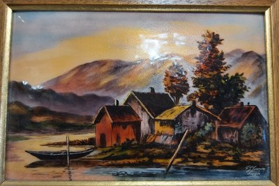 Limoges Enamels. Painting by Master Enameller F. J. Carmona