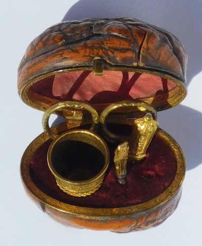 Miniature Sewing Kit for Children Dolls in a Nutshell