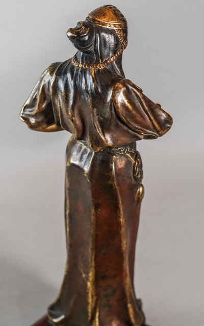 Sarah BERNHARD di Marius MARS-VALLETT 1869-1957, "La principessa lontana", bronzo