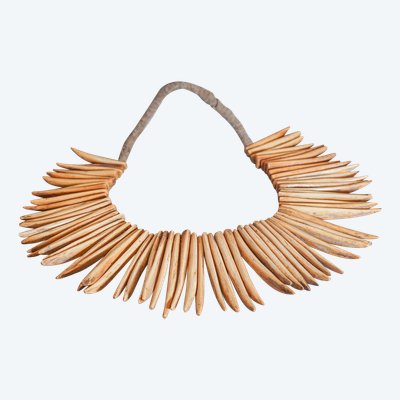COLLIER TRIBAL, os de buffle,  Zoulous, Afrique du Sud