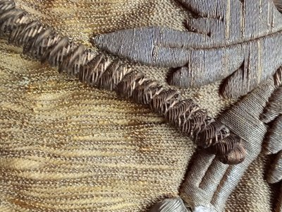 Ancien Parement D Autel au Fils D Or 19 ème siècle 