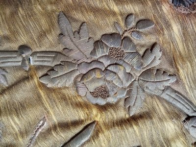 Ancien Parement D Autel au Fils D Or 19 ème siècle 