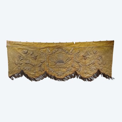 Ancien Parement D Autel au Fils D Or 19 ème siècle 