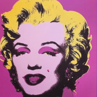 1980s Gorgeous Andy Warhol "Marilyn" Limited Edition Lithograph by CMOA