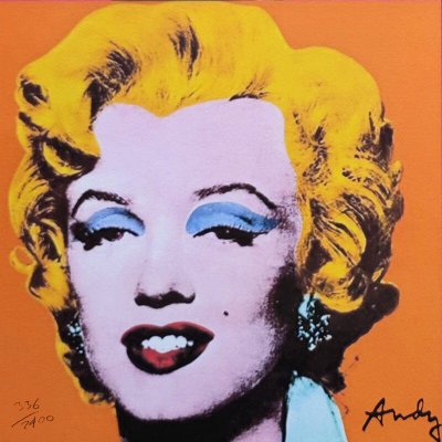 1980s Gorgeous Andy Warhol "Marilyn" Limited Edition Lithograph by CMOA