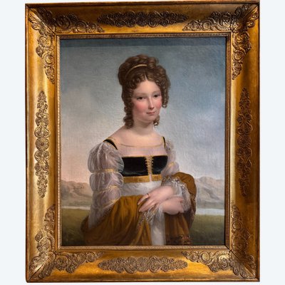 Ritratto di una giovane ragazza, H.LEMAIRE 1817