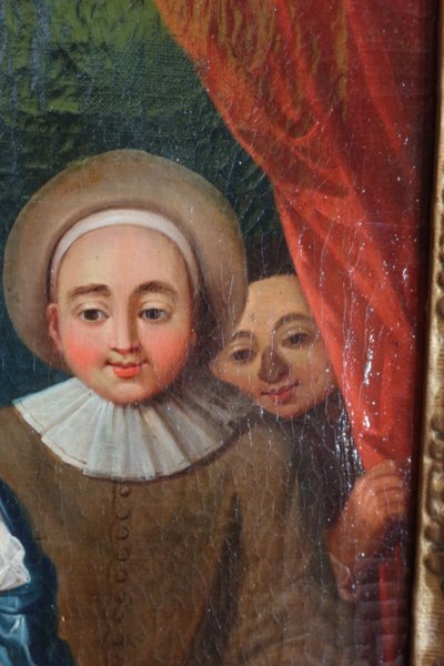 Dipinto di scuola francese del XVIII secolo, da Watteau