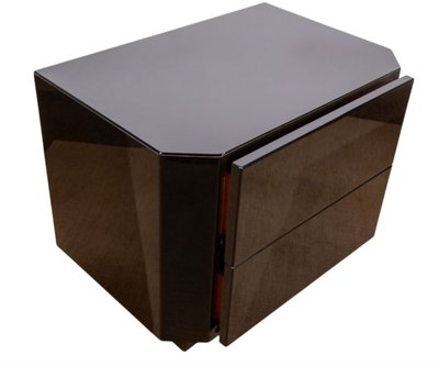 Pair of David Lange bedside tables from the 1970s/80s