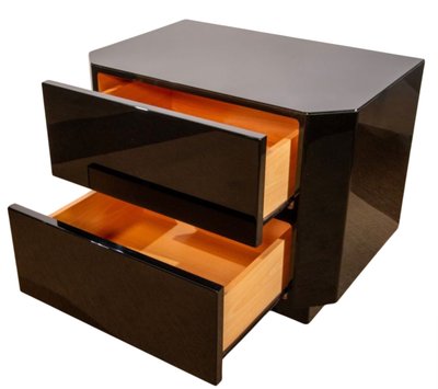 Pair of David Lange bedside tables from the 1970s/80s