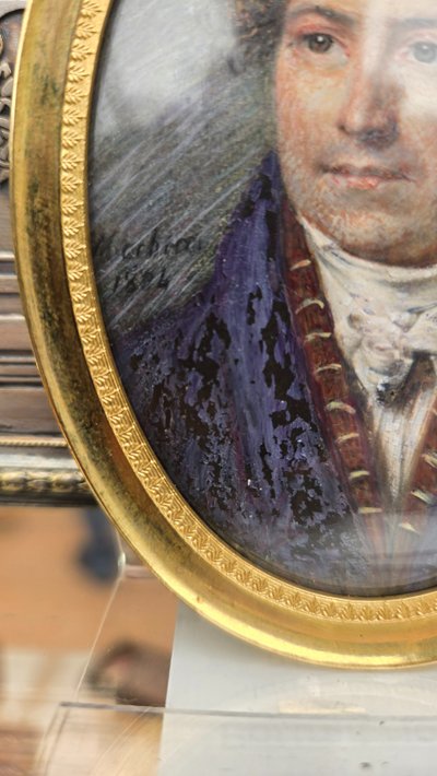Machera Ferdinand, Miniature on Paper 1824, Portrait of a Man