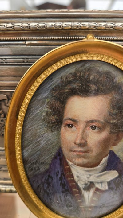 Machera Ferdinand, Miniature on Paper 1824, Portrait of a Man