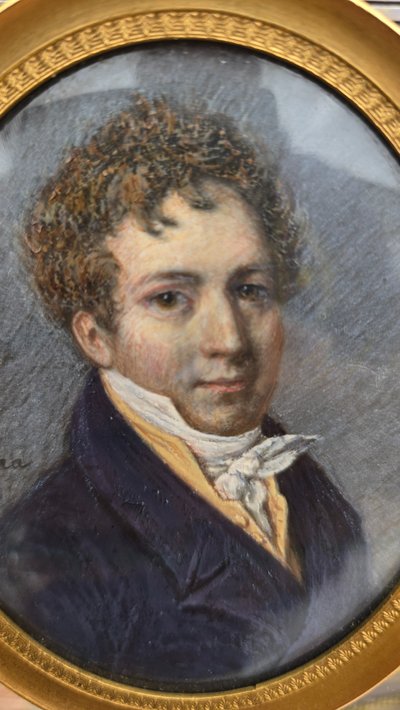 Machera Ferdinand, Miniature on Paper 1819, Mr Devilleneuve
