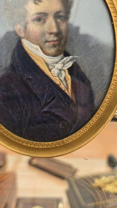 Machera Ferdinand, Miniature on Paper 1819, Mr Devilleneuve