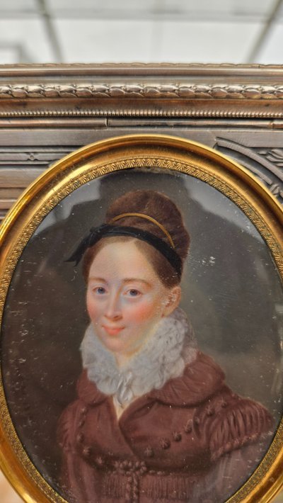Machera Ferdinand, Miniature Dated 1817, Madame De Lavalette