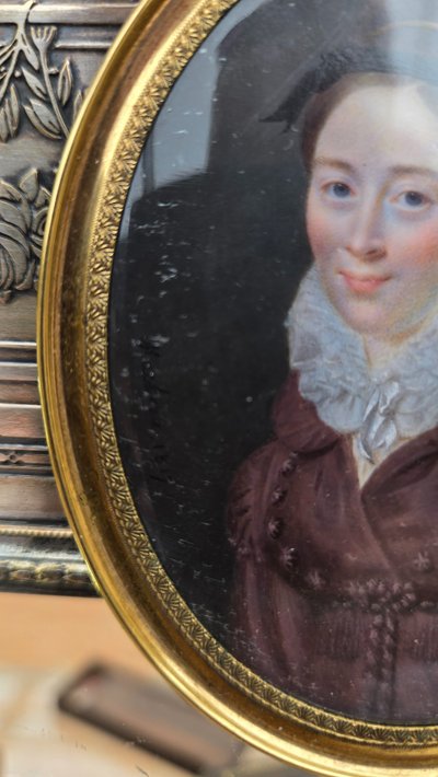 Machera Ferdinand, Miniature Dated 1817, Madame De Lavalette