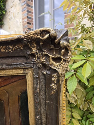 Scena da salotto del XVIII secolo – Importante olio su tela.