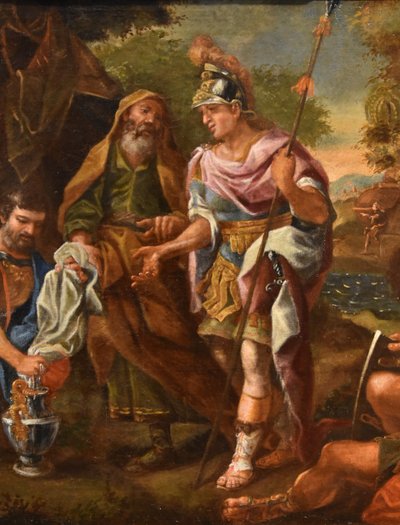 Alexandre Le Grand devant Le Tombeau d'Achille, Francesco De Mura (1696 – 1782)