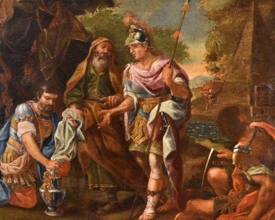 Alexandre Le Grand devant Le Tombeau d'Achille, Francesco De Mura (1696 – 1782)