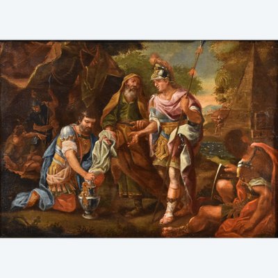 Alexandre Le Grand devant Le Tombeau d'Achille, Francesco De Mura (1696 – 1782)