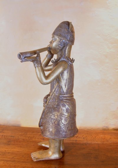 Importante statua in bronzo del Benin