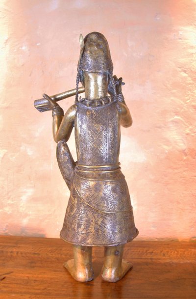 Importante statua in bronzo del Benin