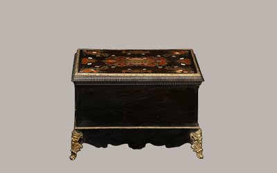 Scatola da scrittura, intarsio Boule, XIX secolo 