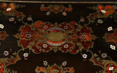 Scatola da scrittura, intarsio Boule, XIX secolo 