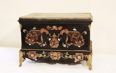 Scatola da scrittura, intarsio Boule, XIX secolo 